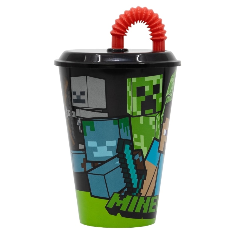 Joogitops Sport kõrrega Minecraft, 430ml