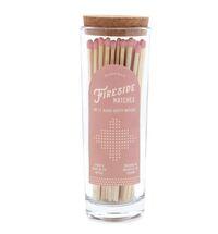 Paddywax kaminatikud klaasis, Fireside matches, blush pink, 85tk