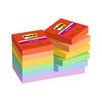 Märkmepaber iseliimuv Post-it SuperSticky PLAYFUL Colour Collection 47,6x47,6mm  12*90l 6 värvi