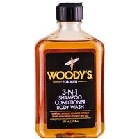 Woody's 3-n-1 šampoon, palsam, dušigeel, 355ml