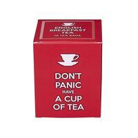 TEE ENGLISH BREAKFAST, DON'T PANIC HAVE A CUP OF TEA, 10TK