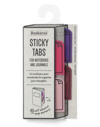 Järjehoidja Bookaroo Sticky Tabs, kleebitav, pinks