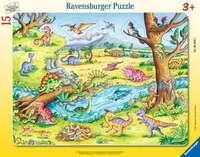 Ravensburger suur plaatpusle 15 tk Väiksed dinosaurused