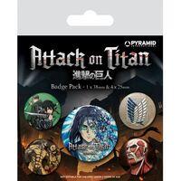 Rinnamärkide komplekt Attack On Titan (S4), 5tk