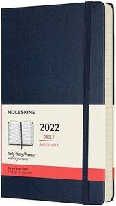 MOLESKINE 12M (2022) DAILY DIARY LARGE, SAPPHIRE BLUE