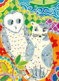 Õnnitluskaart Owl & Pussycat