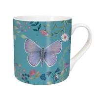 Kruus Tarka, Vintage Garden Butterflies, blue, 280ml