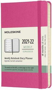 MOLESKINE 18M (07.21-2022) WEEKLY NOTEBOOK POCKET, BOUGAINVILLEA PINK